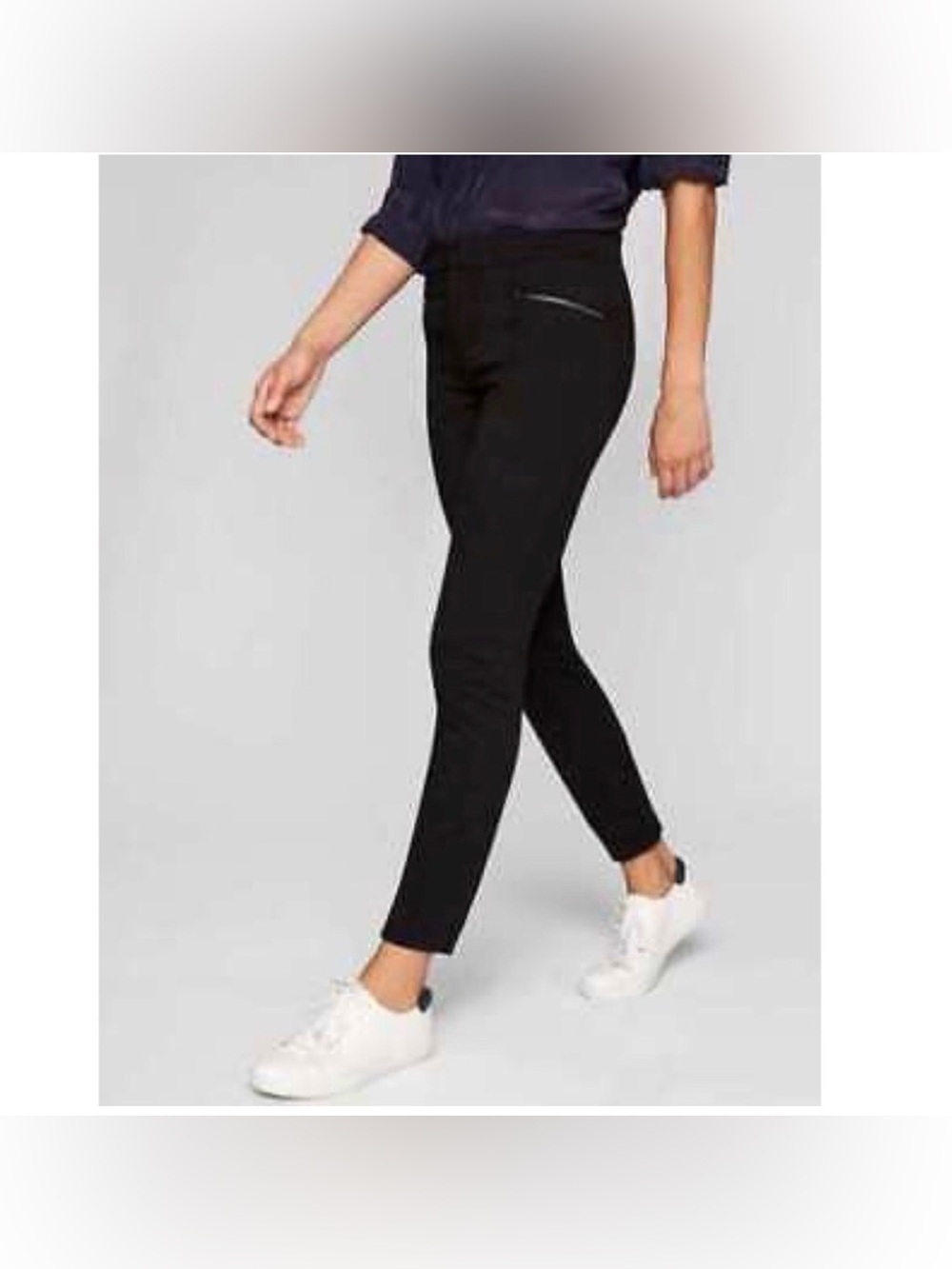 Athleta Ponte Moto Twill Pants - size 6